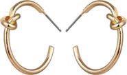 DLORIA Knot Hoop Earrings
