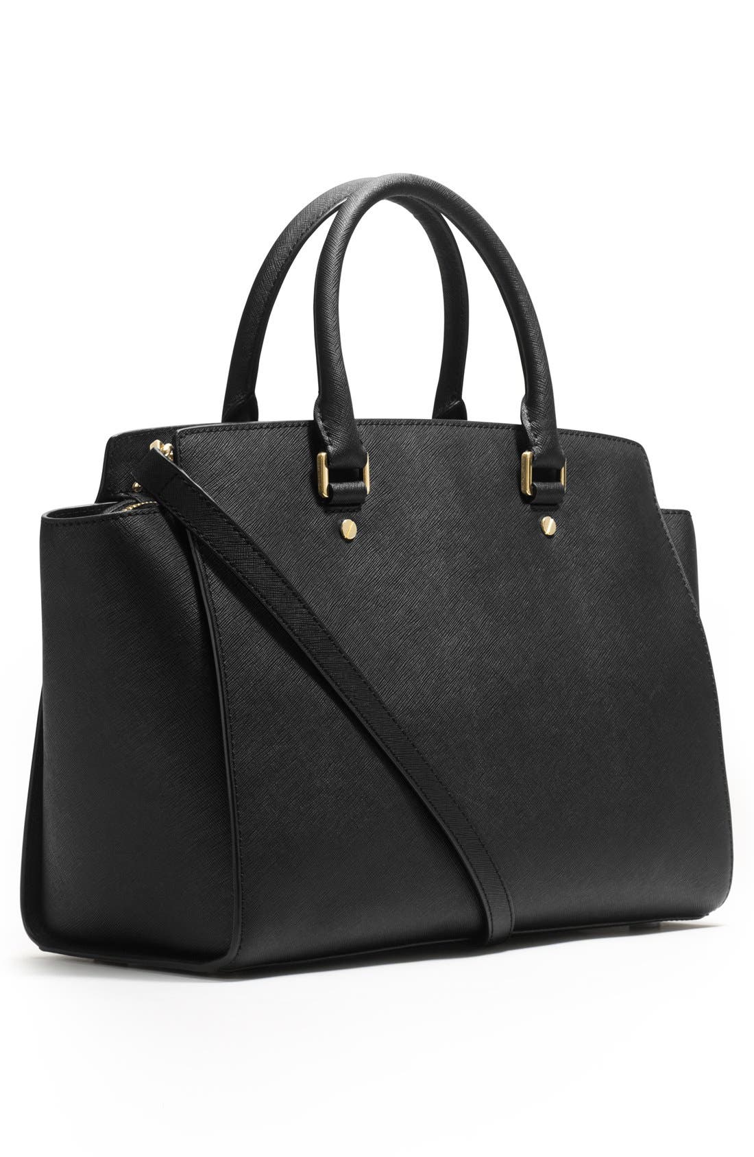 MICHAEL Michael Kors 'Large Selma' Zip-Top Satchel, Alternate, color, 