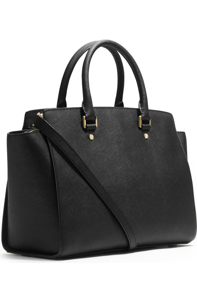 MICHAEL Michael Kors 'Large Selma' Zip-Top Satchel, Alternate, color,