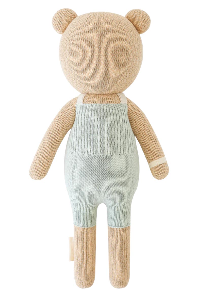 Little Alexander the Honey Bear Stuffed Animal, Alternate, color, BLUE