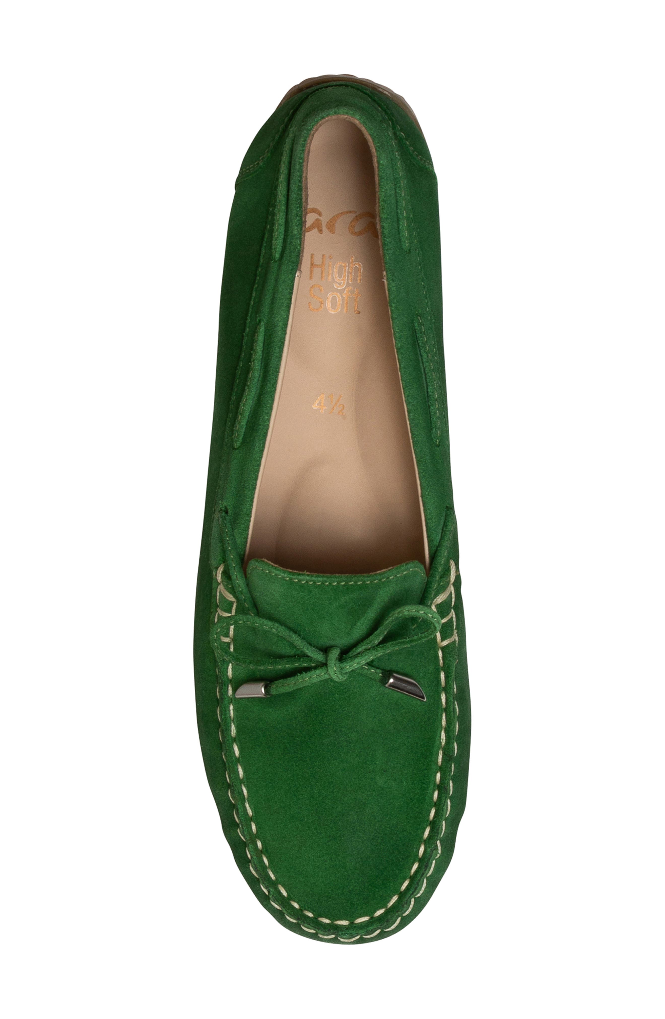 Amarillo Leather Driving Shoe, Alternate, color, GRASS