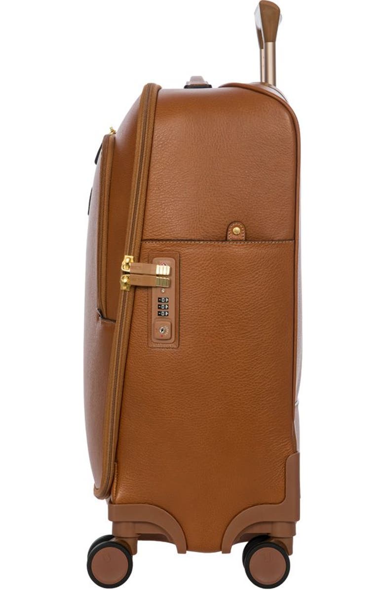 Bric's Life Pelle 21" Carry-On Spinner, Alternate, color, Cognac
