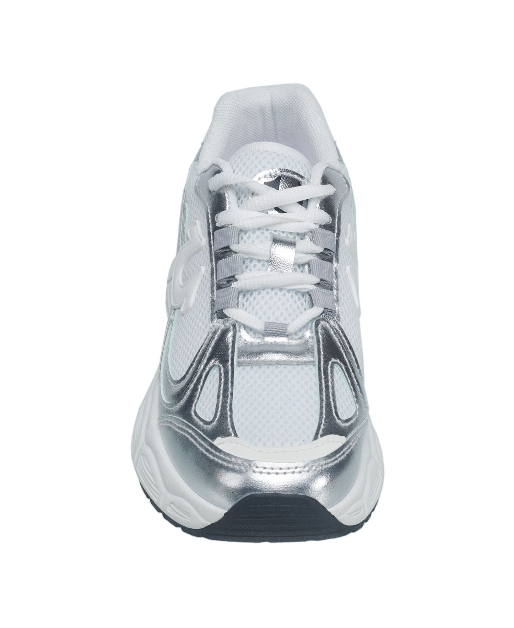 Dreezy Chunky Logo Sneaker, Alternate, color, Silver