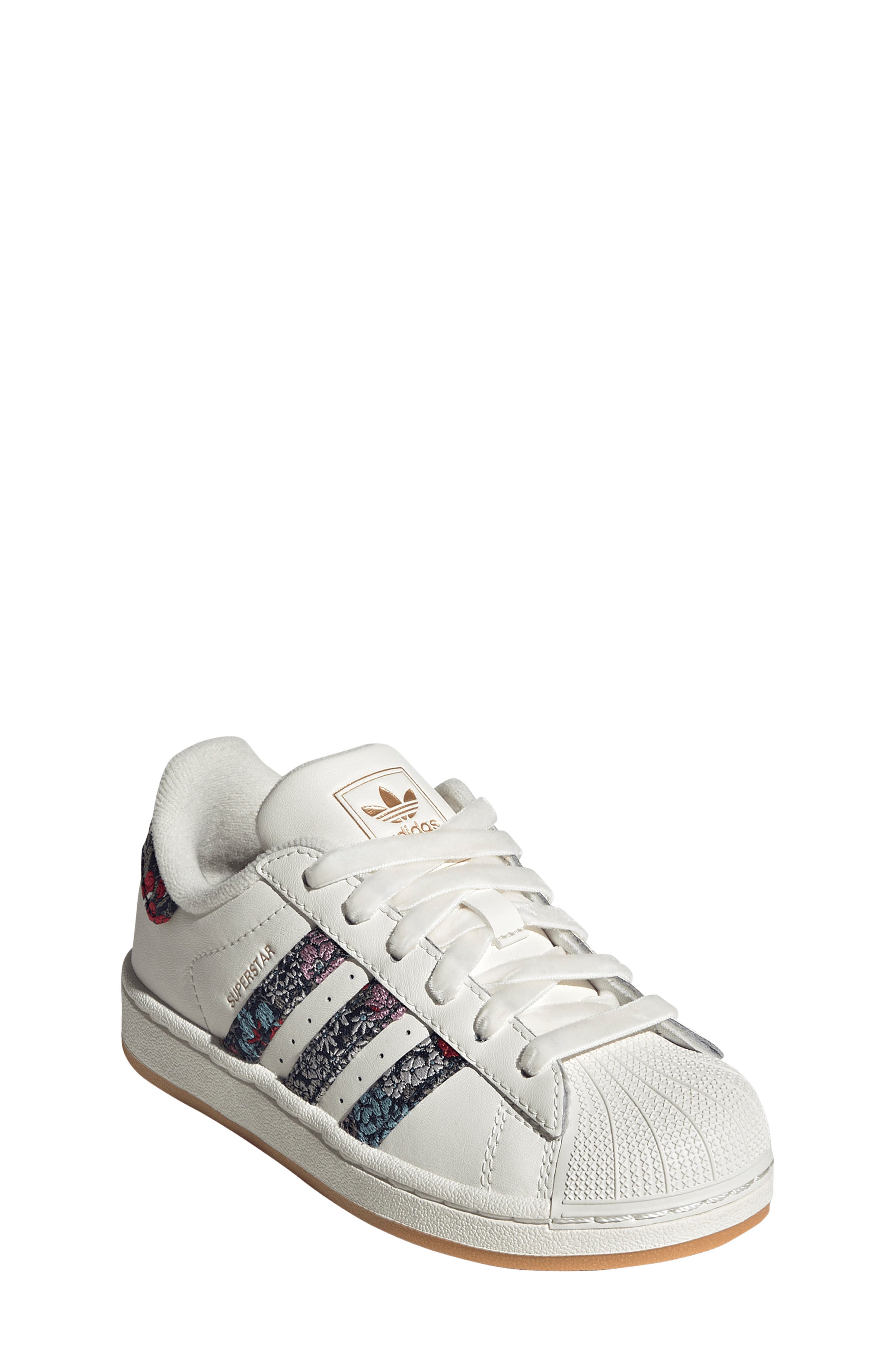 Kids' Superstar Sneaker, Main, color, OFF WHITE/ DUAL MAGENTA/ GUM 3