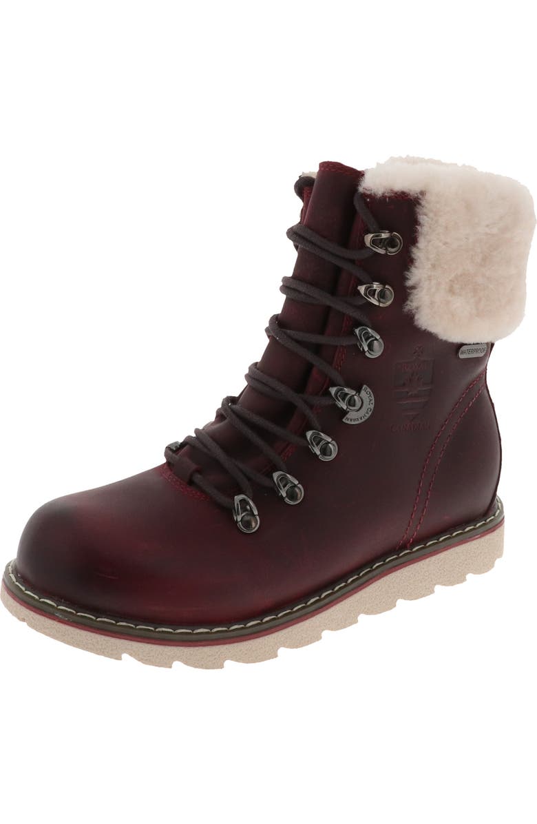 Royal Canadian Cambridge Waterproof Snow Boot with Genuine Shearling Cuff, Alternate, color,