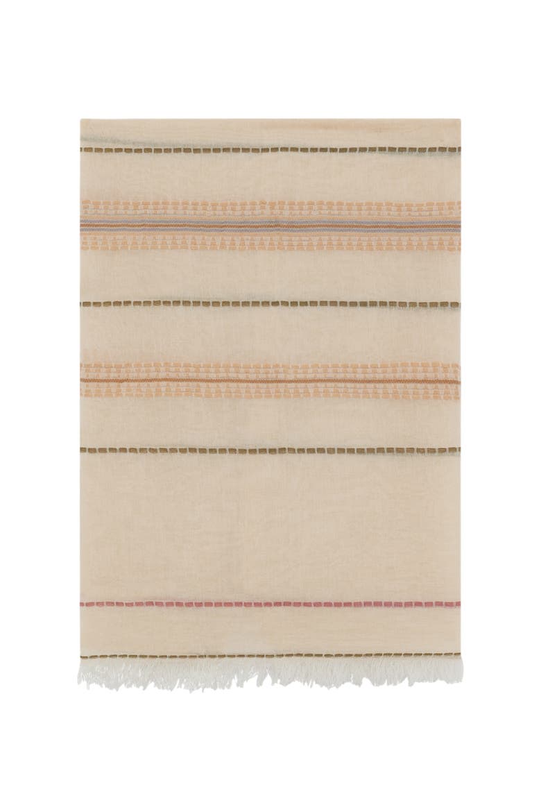 Dana Striped Scarf, Main, color, Beige