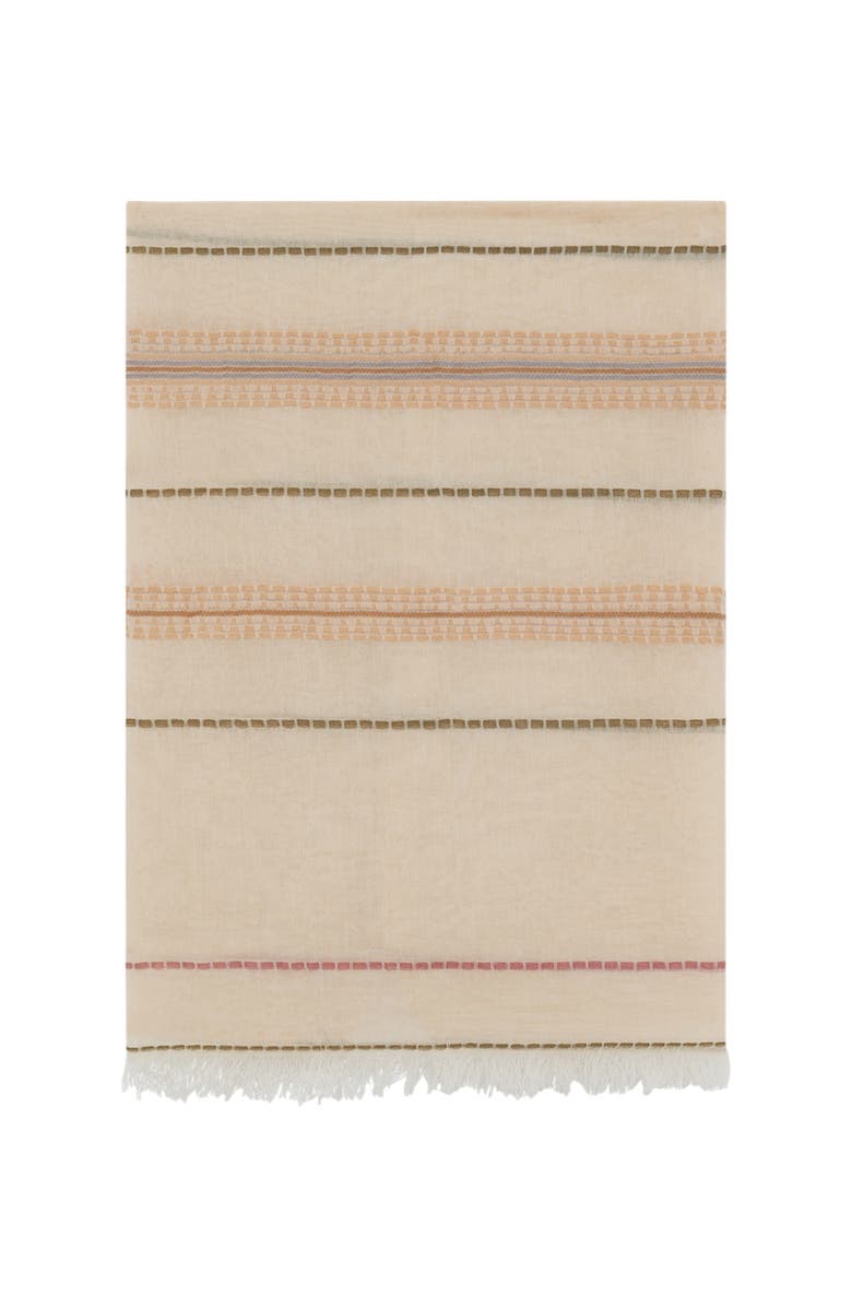 GERARD DAREL Dana Striped Scarf, Main, color, Beige