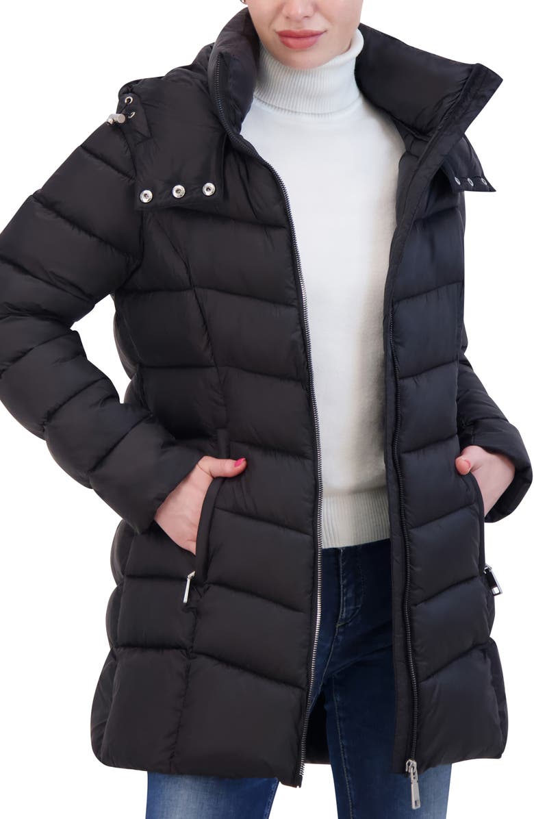Rebecca Minkoff Quilted Water Repellent Hooded Puffer Jacket, Alternate, color, 
