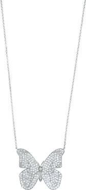 Bony Levy Tanya Diamond Pavé Butterfly Pendant Necklace
