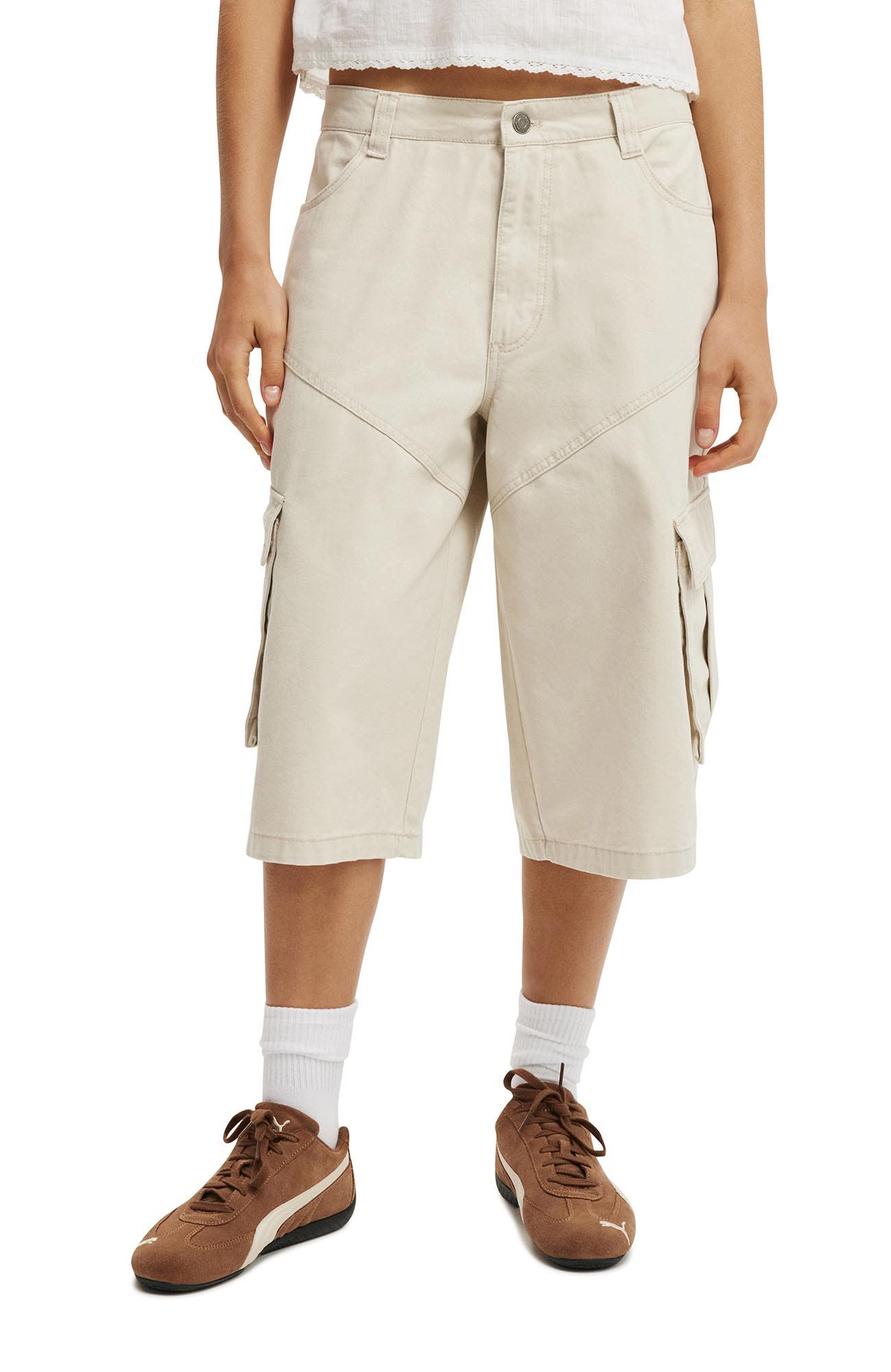 Women's Long Cargo Jort