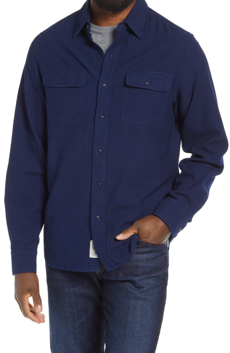 Schott NYC Washed Cotton Work Shirt, Alternate, color, 