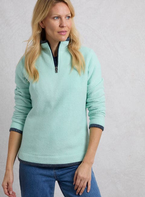 Beye 1/4 Zip Grid Fleece