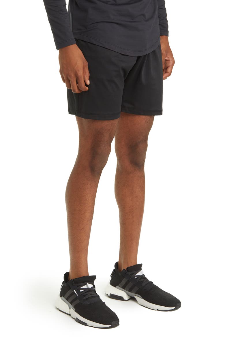 Barbell Apparel Drop Hem Long Sleeve T-Shirt, Alternate, color, 