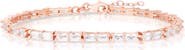 SPHERA MILANO Baguette Cut Cubic Zirconia Tennis Bracelet