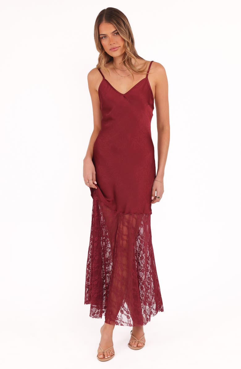 Petal & Pup Elowyn A-Line Dress, Alternate, color, Cherry