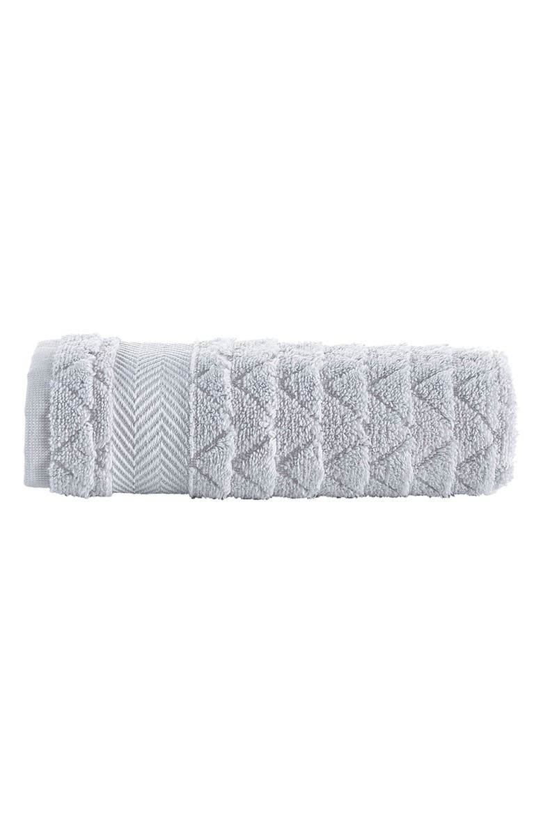 Brooks Brothers Herringbone Cotton 4-Pack Washcloths, Main, color, Silver