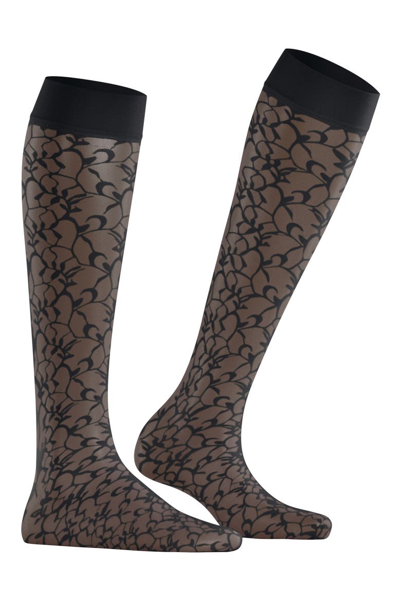 Soft Spell Knee High Socks, Main, color, BLACK