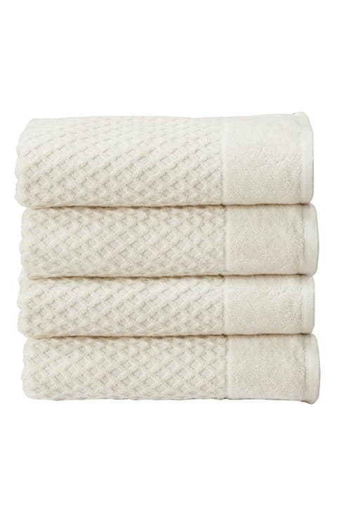 Diamond Textured 4-Pack Bath Towel Set