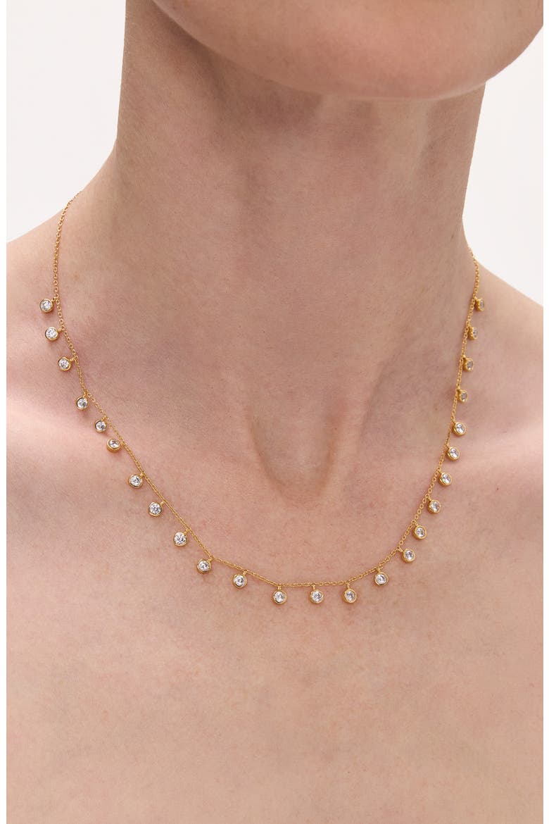 Orsay Charm Necklace, Alternate, color, CLEAR CZ