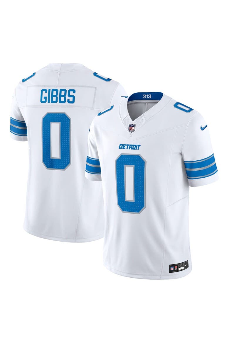 Men's Nike Jahmyr Gibbs White Detroit Lions Vapor F.U.S.E. Limited Jersey, Main, color, White