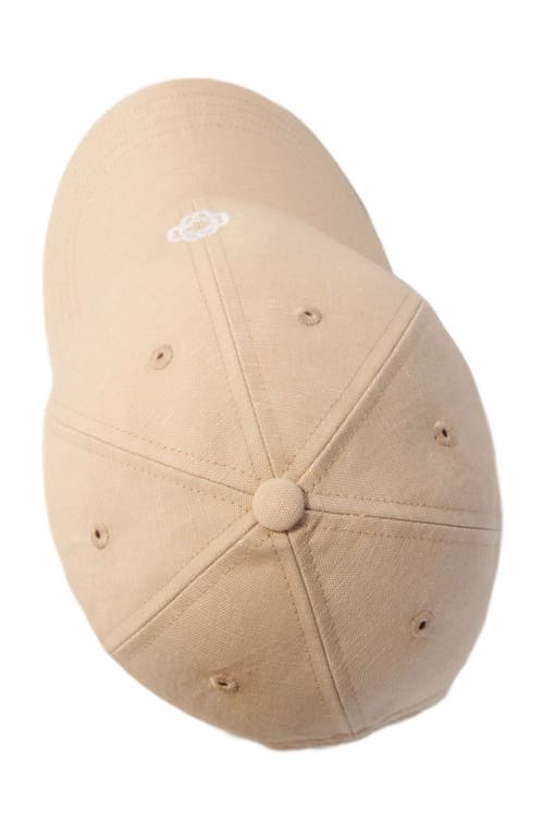 Maje Linen Cap In Ecru