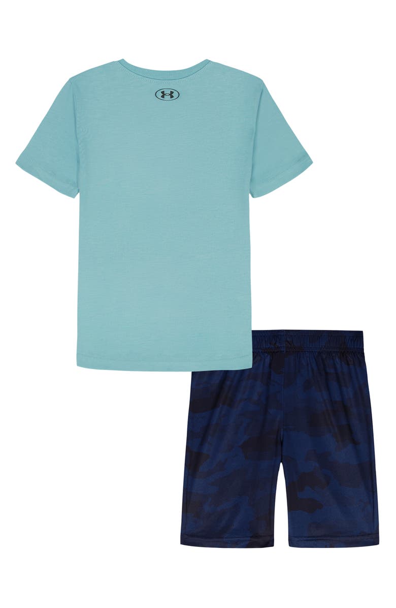 Under Armour Kids' Tech Graphic T-Shirt & Shorts Set, Alternate, color, Blue Haze