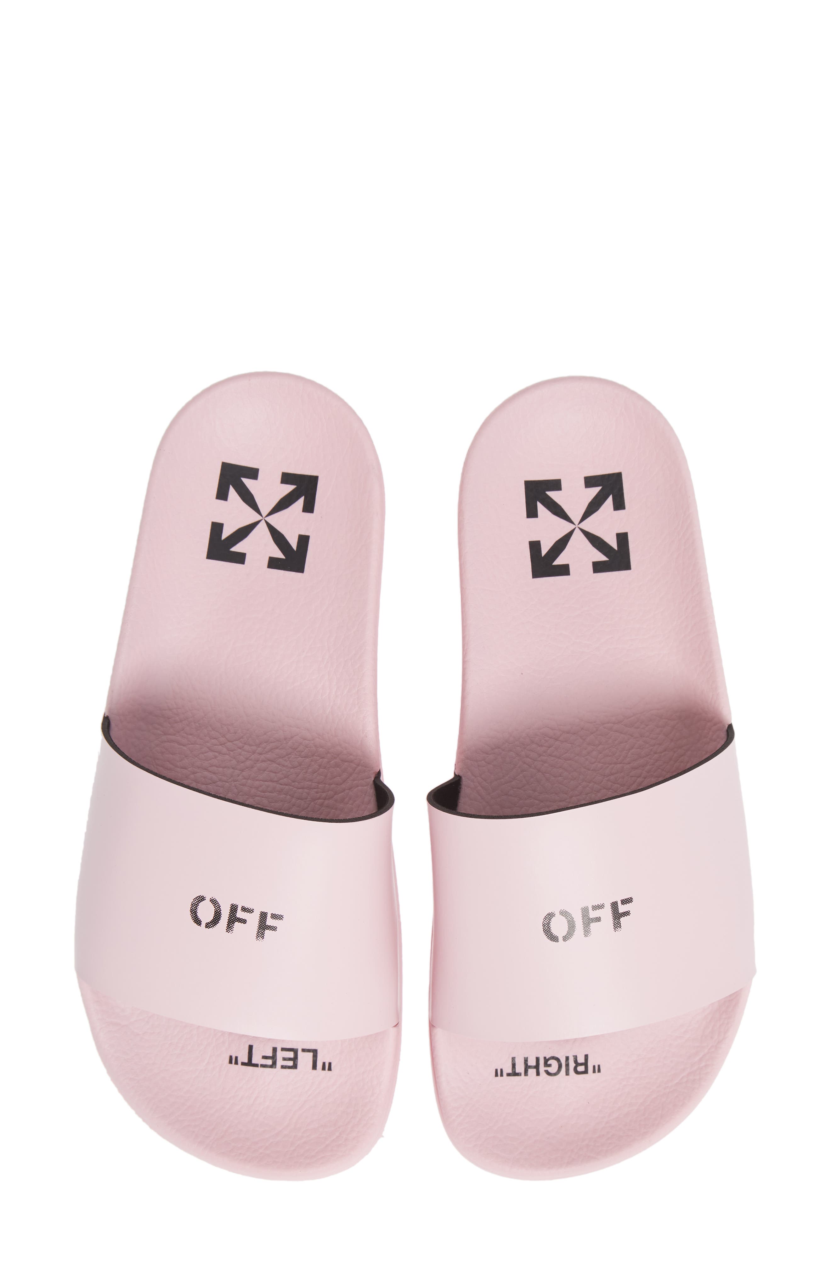 Logo Slide Sandal, Main, color, PINK