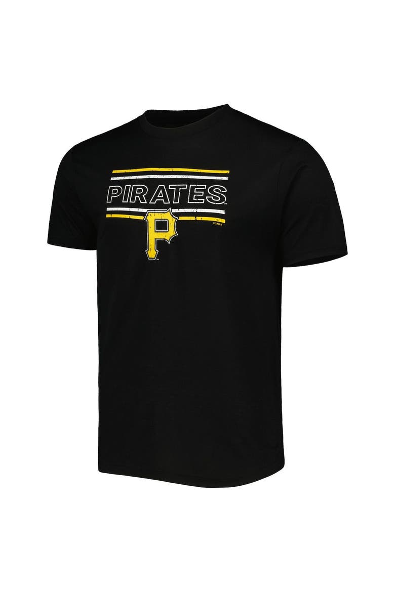 Men's Concepts Sport Black/Gold Pittsburgh Pirates Badge T-Shirt & Pants Sleep Set, Alternate, color, Black