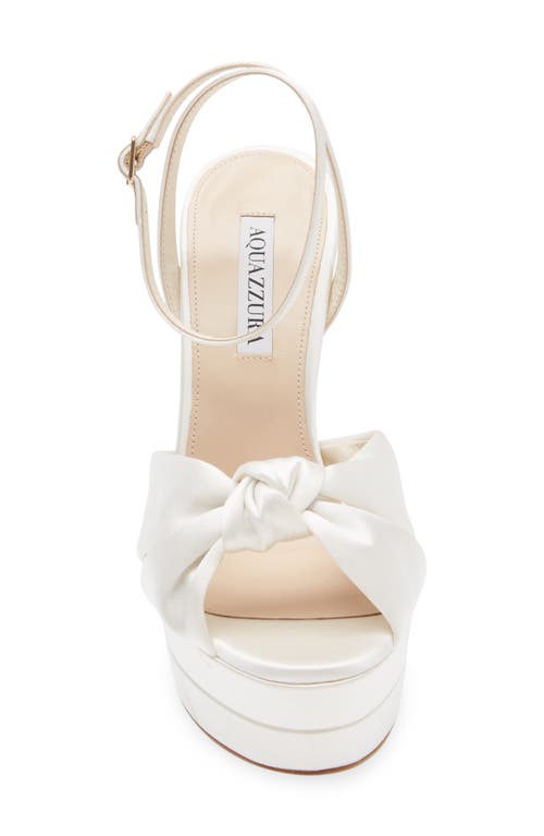Aquazzura Cupid Bridal Ankle Strap Sandal In White