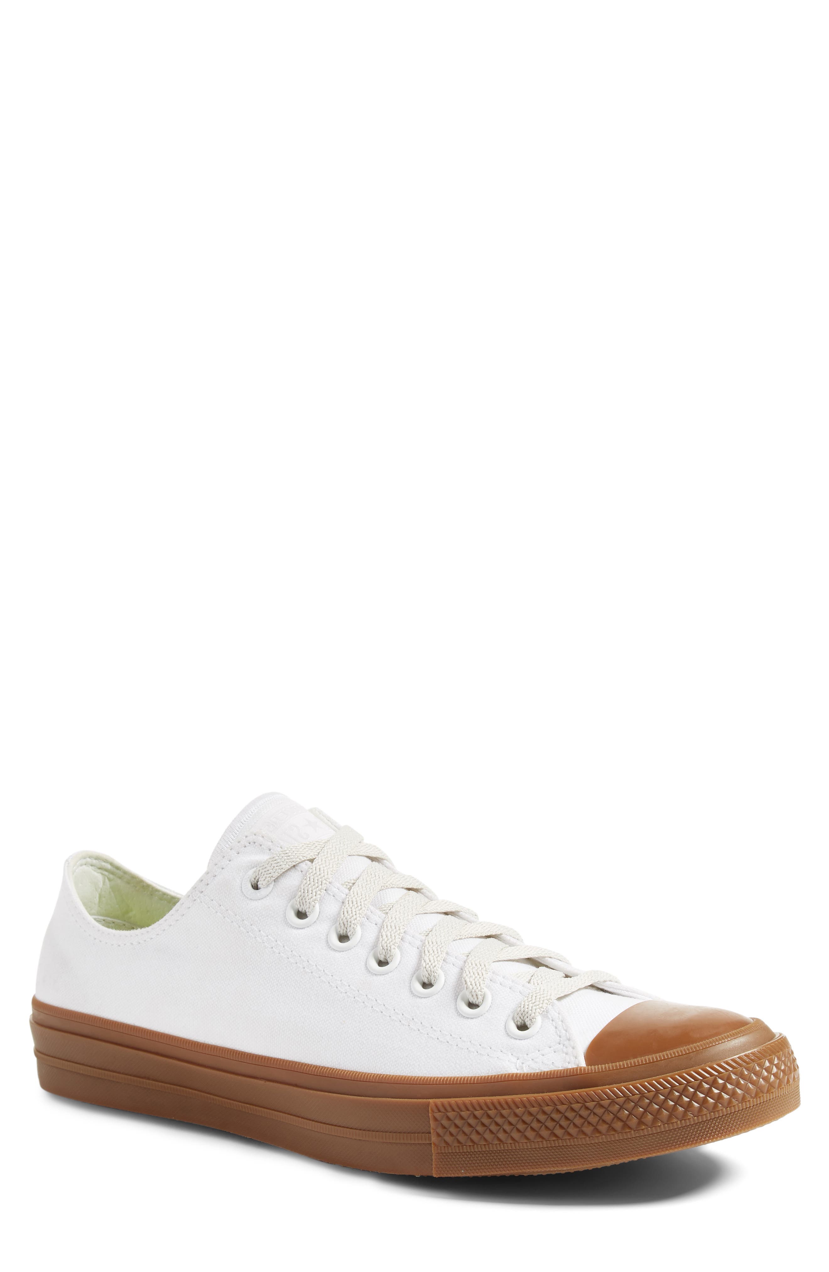Chuck Taylor® All Star® II 'Ox' Canvas Sneaker, Main, color, WHITE/ WHITE/ GUM