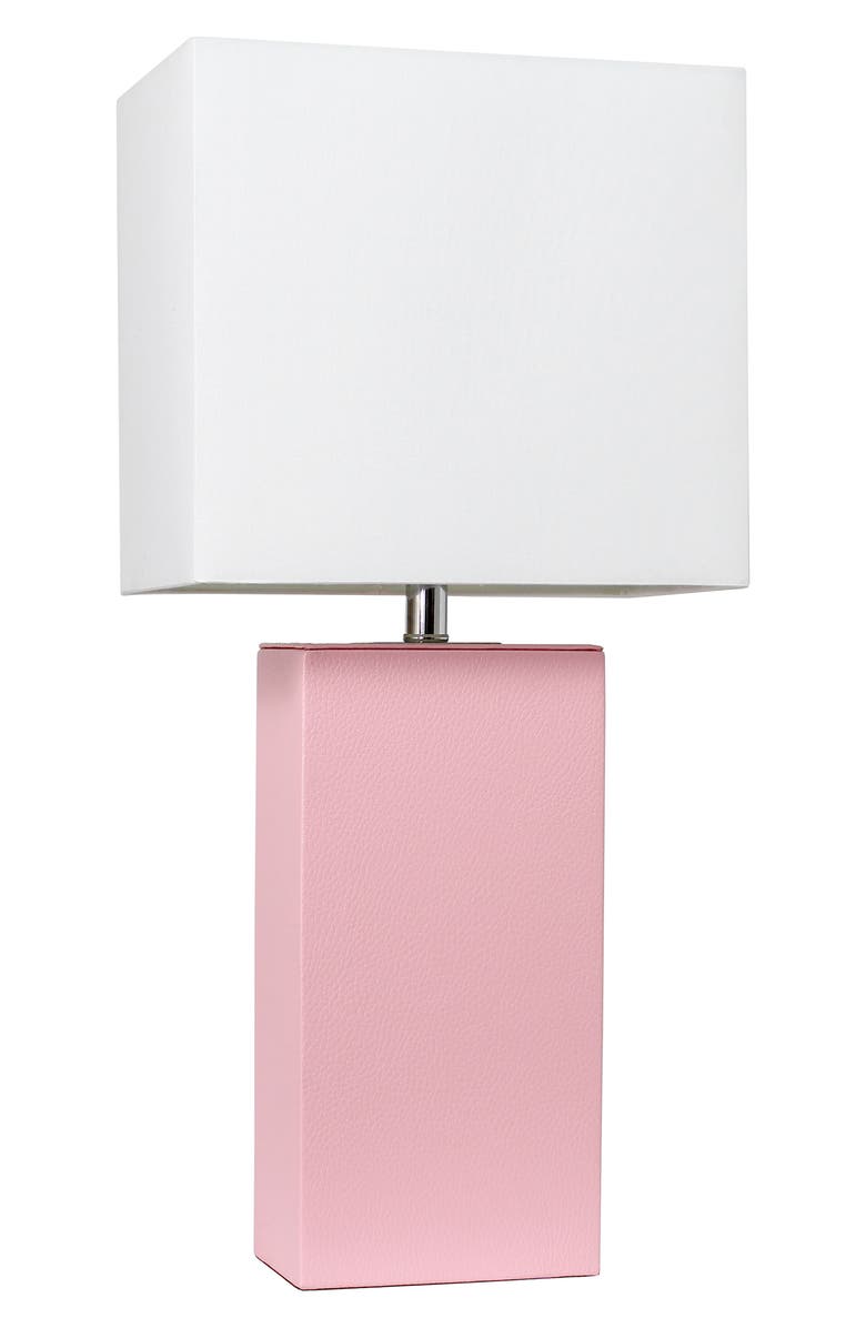 LALIA HOME Lexington Faux Leather Table Lamp, Main, color,