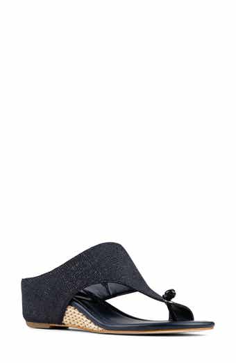 Toe Loop Wedge Sandal