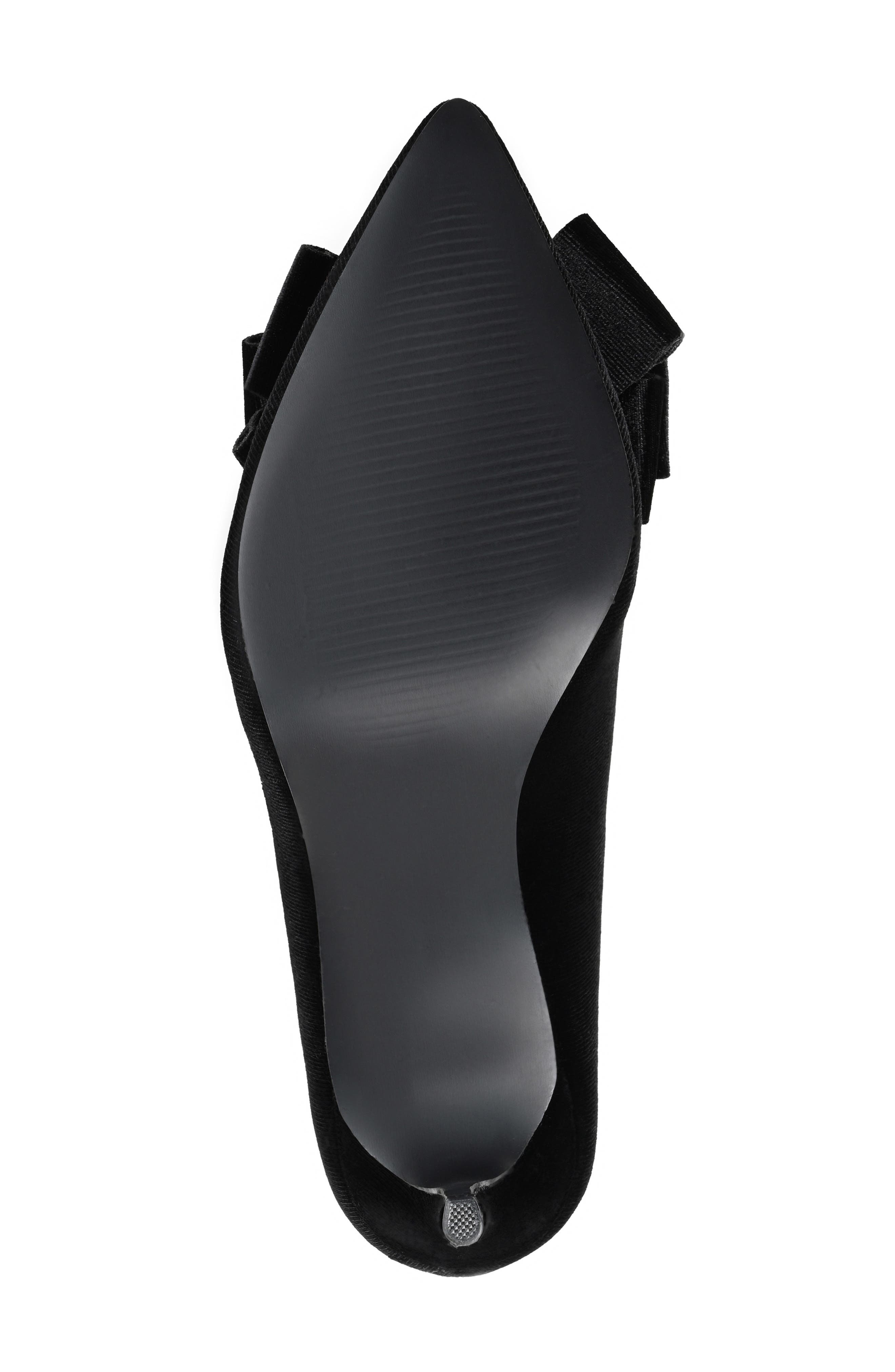 Journee Collection Crystol Pump - Wide Width, Alternate, color, Black