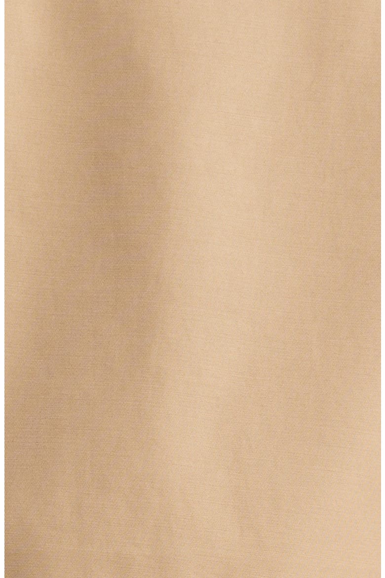 Water Repellent Double Breasted Cotton Blend Trench Coat, Alternate, color, CAMEL/ CREAM