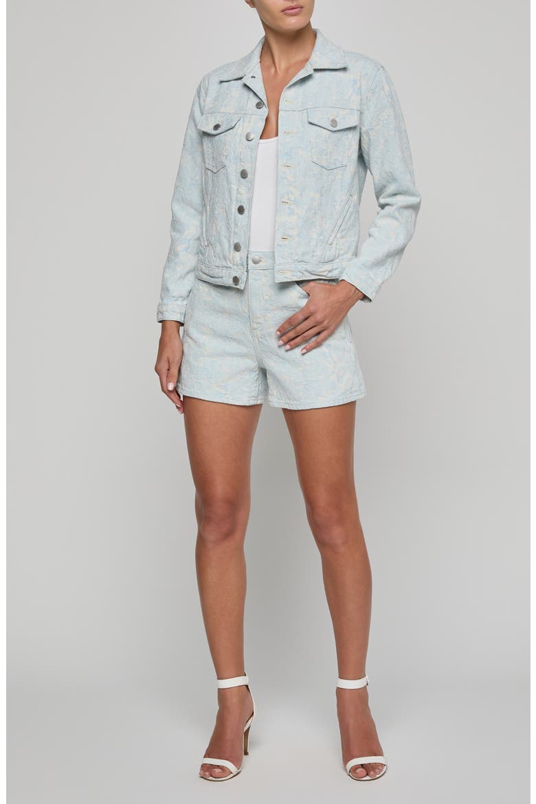 Maven Floral Stitch Denim Jacket, Alternate, color, CLOUD DAMASK