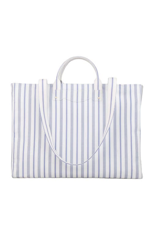 Sandro Striped Canvas Tote Bag