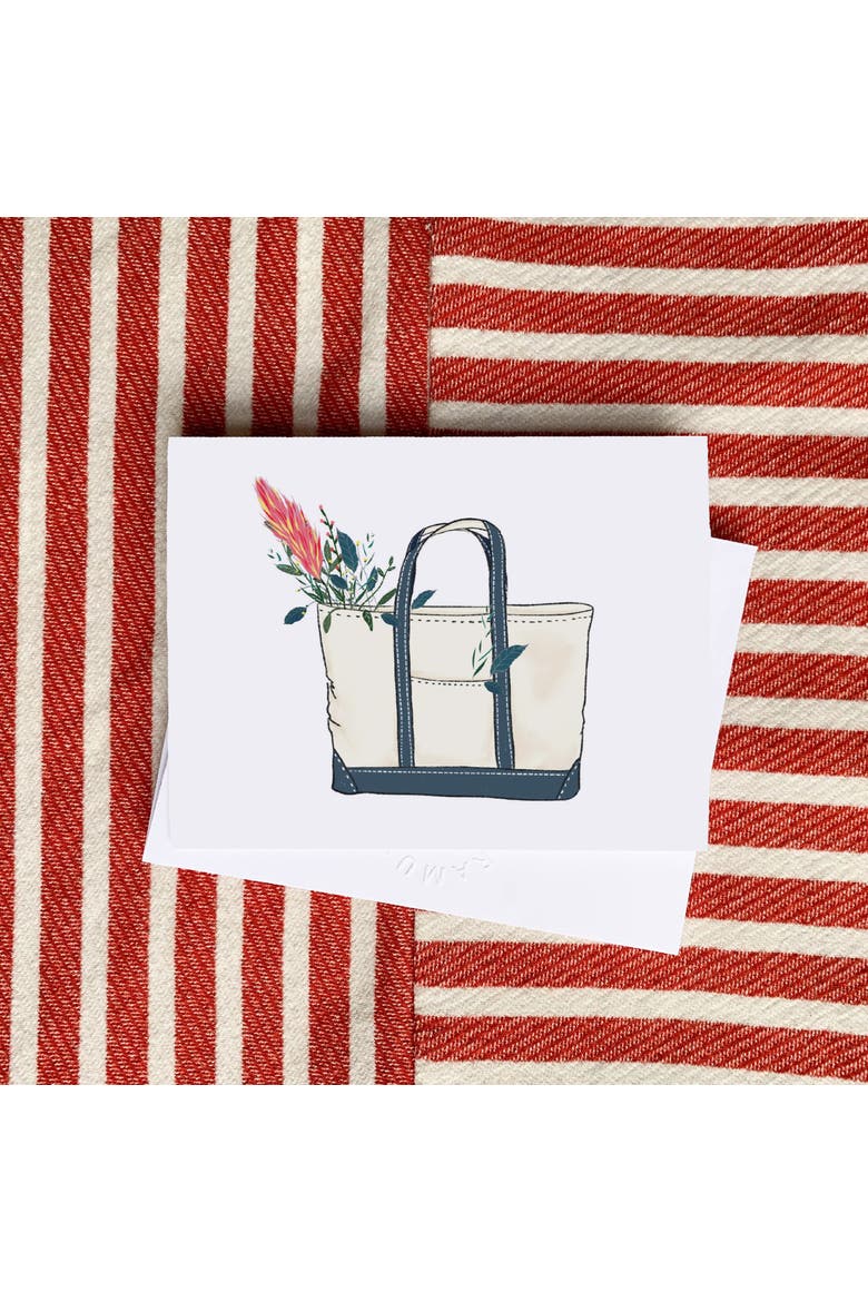 Everyday Greeting Card Pack (3ct) "Tote Bag With Flowers", Alternate, color, Multi-Pack