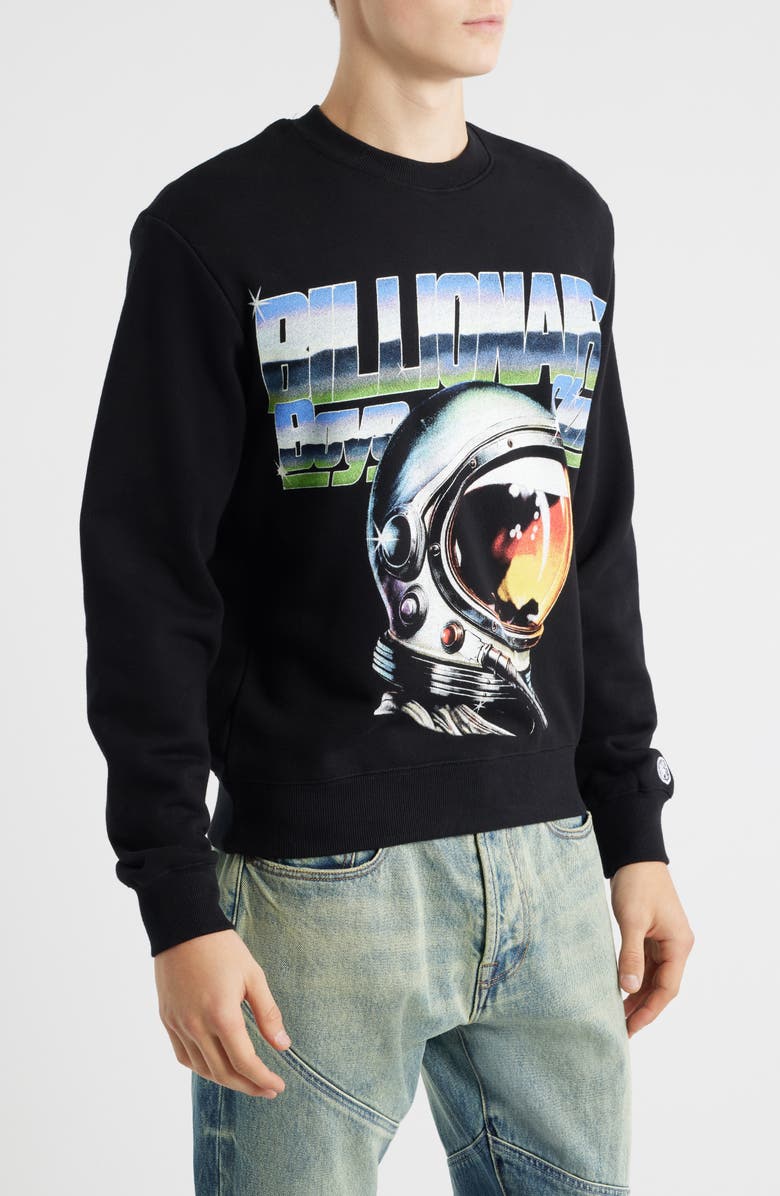 Billionaire Boys Club BB Jet Pack Helmet Head Sweatshirt, Alternate, color, Black