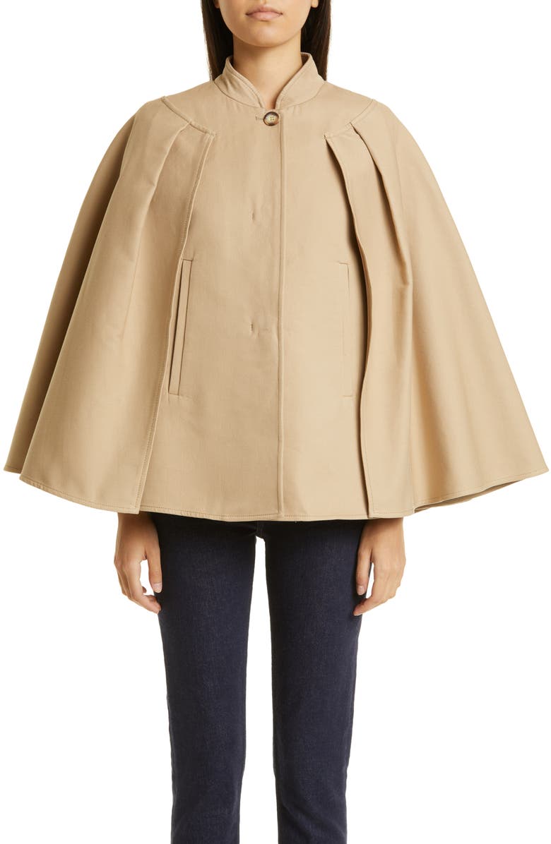 Max Mara Valdez Cotton Cape, Main, color,