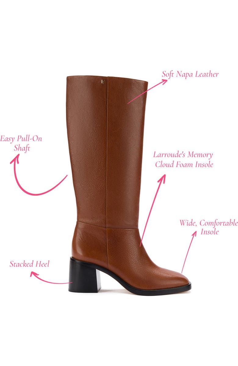 Larroudé Ricky Boot In Mocca Leather, Alternate, color,