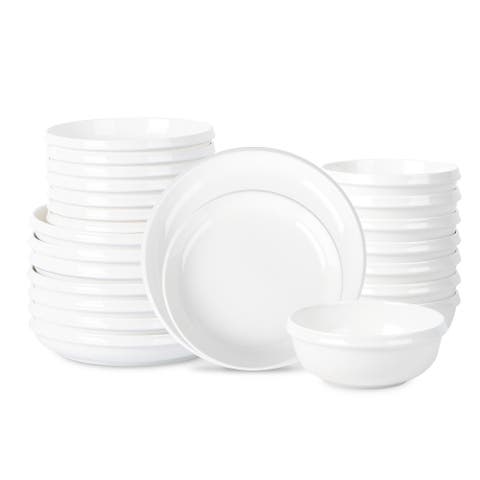 Verso Porcelain 24-Piece Dinnerware Set