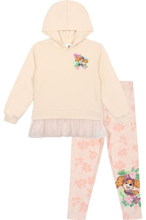 Paw Patrol Kids'  2-piece Fleece Hoodie And Leggings Set In Skye Marshall Pink