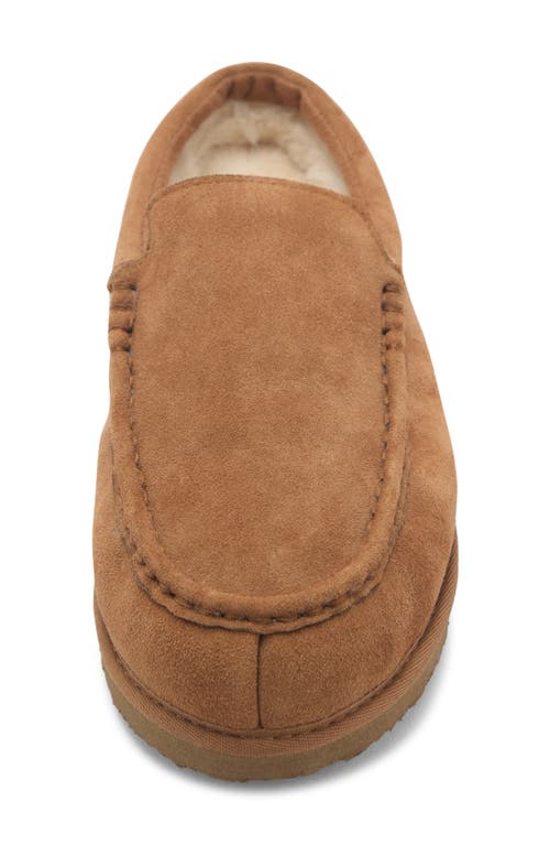 Mango Suede Faux Shearling Lined Clog In Brown