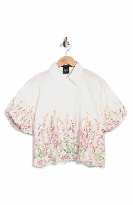 Forgotten Grace Puff Sleeve Print Top