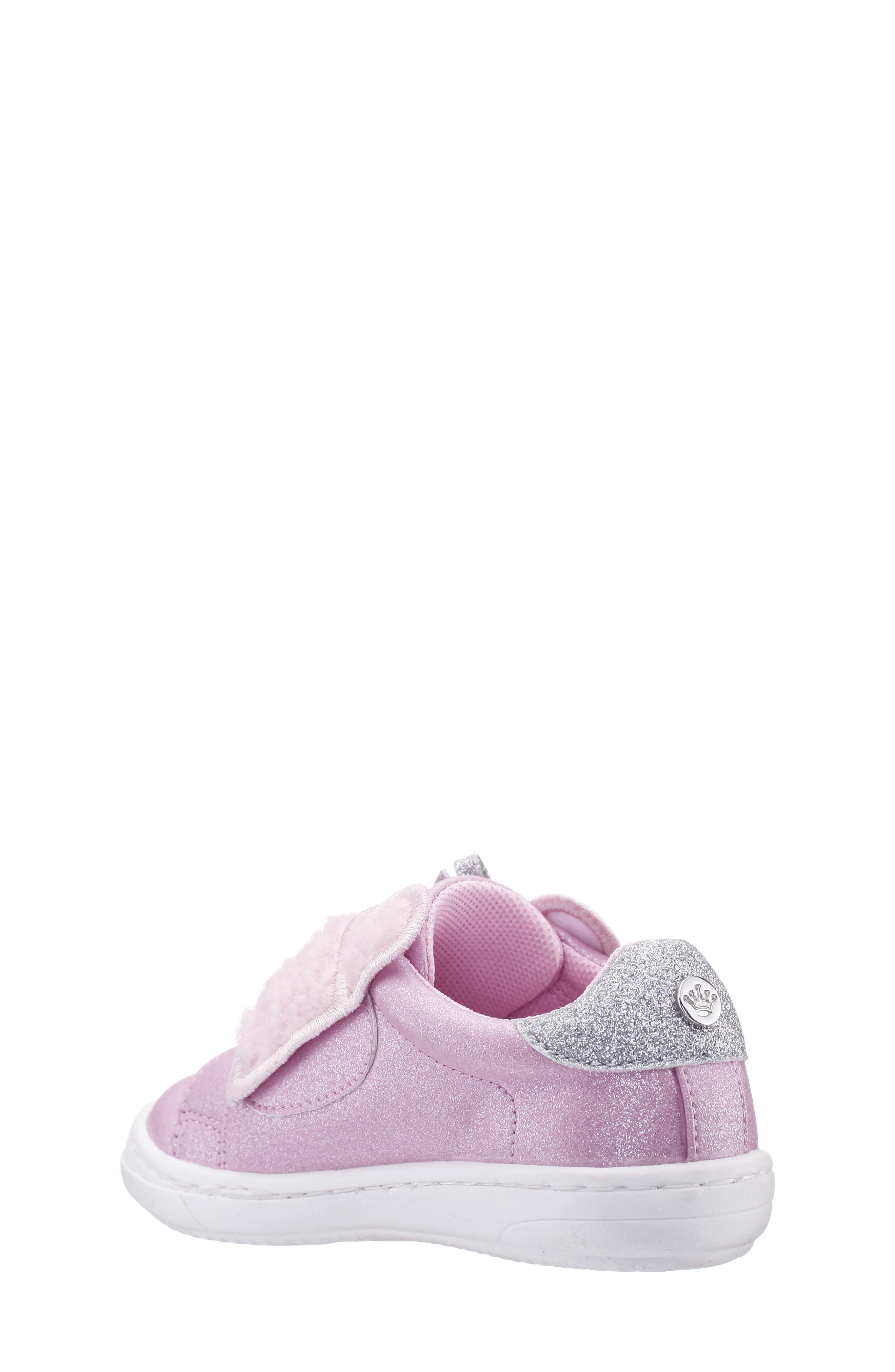 Kids' Barbra Teddy Bear Sneaker, Alternate, color, LT PINK SHIMMER SHERPA