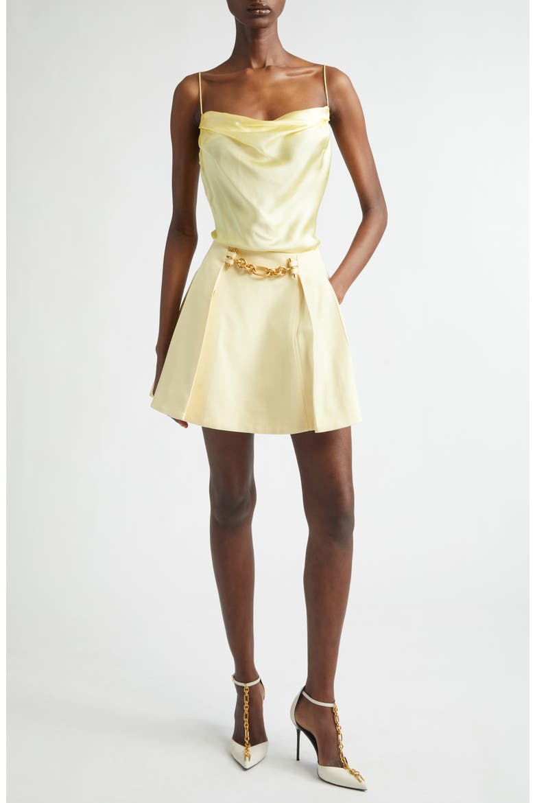 Thin Straps Silk Satin Camisole, Alternate, color, 1GD PALE YELLOW