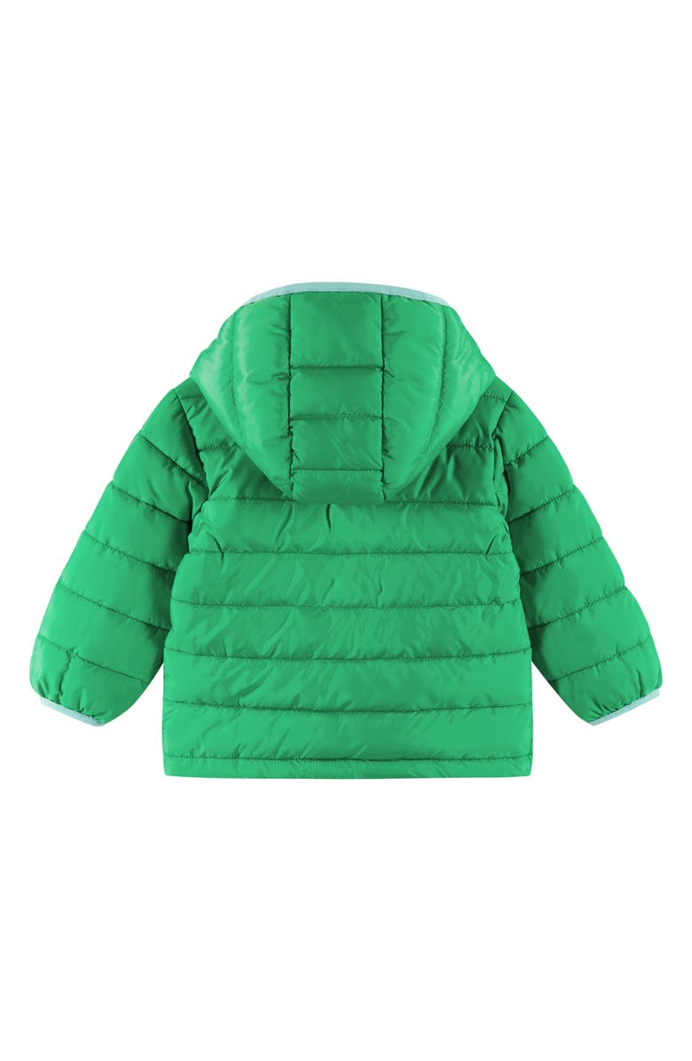 Andy & Evan Reversible Hooded Puffer Jacket, Alternate, color, Green