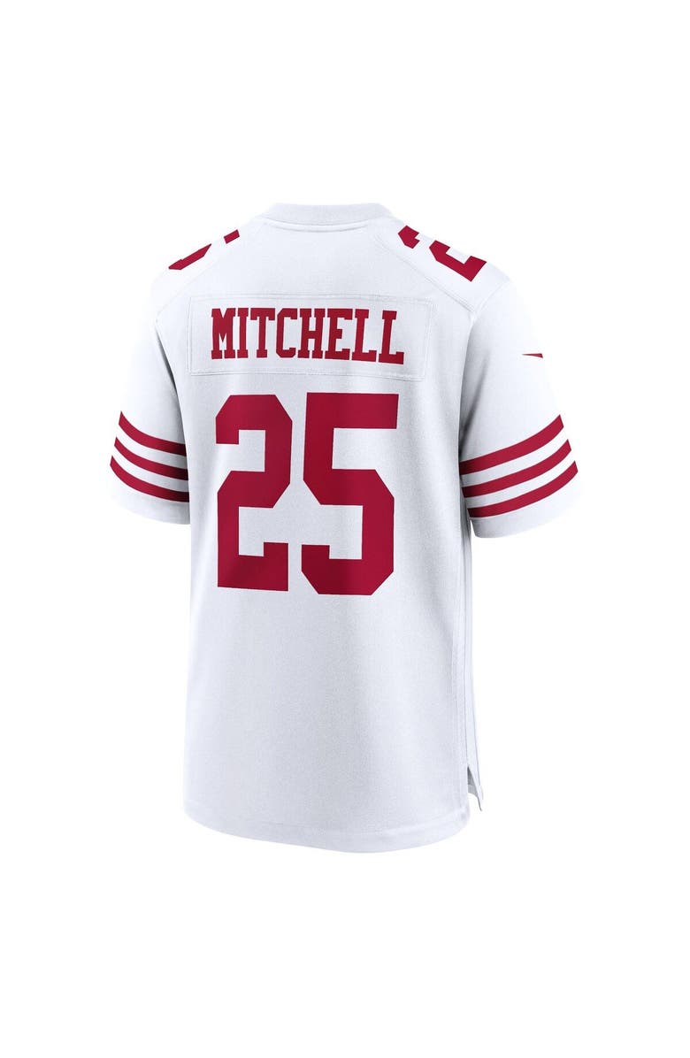Nike Men's Nike Elijah Mitchell White San Francisco 49ers Player Game Jersey, Alternate, color, 