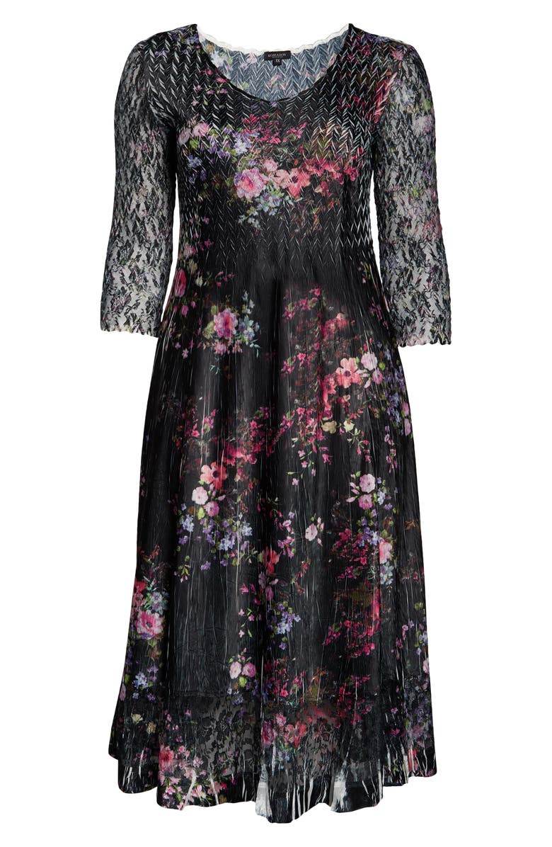 Komarov Charm Print Dress, Alternate, color, 