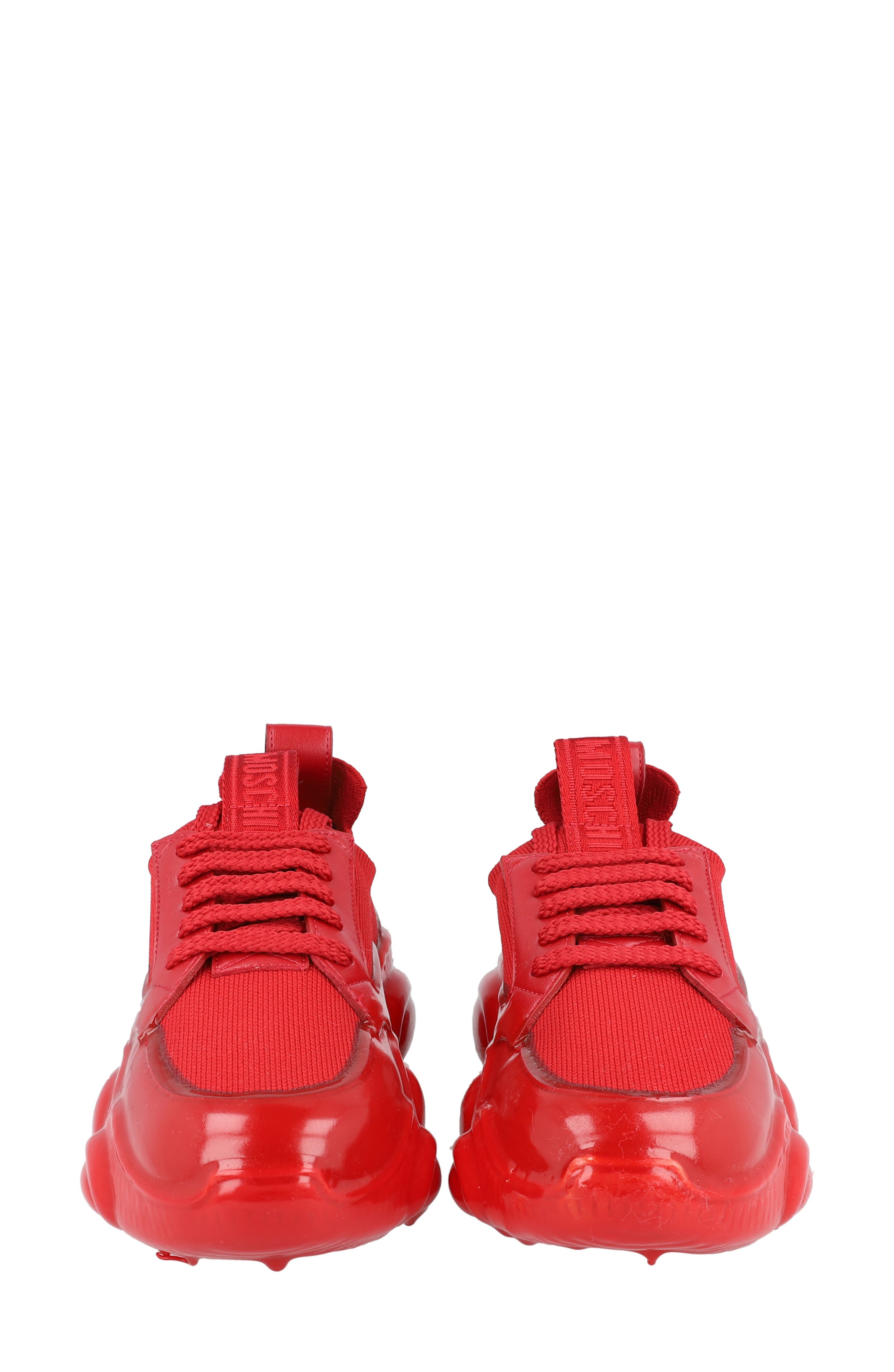Moschino Teddy Sole Sneaker, Alternate, color, Red